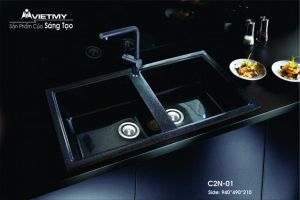 Chậu rửa đá nhân tạo mã C Việt Mỹ Model C2N-01