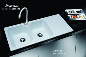 Chậu rửa đá nhân tạo mã C Việt Mỹ Model C2NC-02
