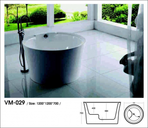 Bồn tắm Oval Việt Mỹ Model VM-029